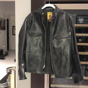 Men’s Perfecto Schmitt NYC black biker jacket